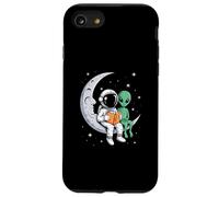 Ovni e Astronauta Leggere Luna UFO Spazio Divertente Donne Custodia per iPhone SE (2020) / 7 / 8