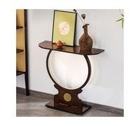 OVOGGPAN Consolle moderna in legno massello per ingresso, tavolo stretto e sottile per corridoio, tavolino d'appoggio in stile contemporaneo cinese per appartamento, soggiorno(100cm/39.4in)