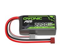 OVONIC Batteria Lipo 2s 35C 2200mAh 7,4V con spina Deans per elicottero aereo, specifica per aereo RC Car RC 1:14 (1PCS)