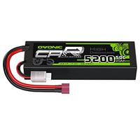 OVONIC Batteria Lipo 2s 5200mAh 7.4V 50C con Connettore T stile Dean per RC Auto Barca Camion Buggy Team Associato Hobby