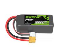OVONIC Batteria Lipo 4s 2200mAh 35C 14.8V Batteria Pacchetto Corto con Deans per RC Auto Barca Camion Heli Aereo Quadcopter Multi-Motore Elicottero Fai da Te Hobby