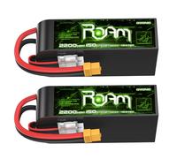 OVONIC Batteria Lipo da 6 s, 2200 mAh, 150 C, 22,2 V, con spina XT60, per FPV RC, quadricottero RC da 6 a 7 pollici, ad alta distanza, HD Cinelifter FPV Quad, confezione da 2