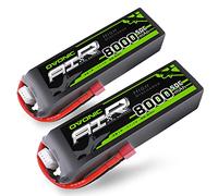 OVONIC Lipo 3S 8000mAh 50C 11.1V con spina a T stile Dean per RC Aereo Elicottero Auto Camion Truggy RC Hobby Fai da te (2 confezioni)