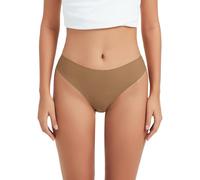OVRUNS Perizoma intimo con punta di cammello da donna a prova di cameltoe correttore perizoma senza cuciture mutandine da allenamento, Pelle profonda, Medium