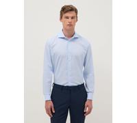 OVS, Camicia Azzurra In Puro Cotone Con Colletto Alla Francese Slim Fit Easy Iron, Uomo, Azzurro, Taglia: 44