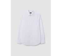 OVS, Camicia In Misto Cotone Bianca Slim Fit Easy Iron, Uomo, Bianco, Taglia: 44