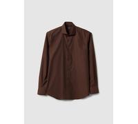 OVS, Camicia In Puro Cotone Marrone Regular Fit Easy Iron, Uomo, Marrone, Taglia: 44