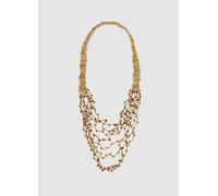 OVS , Collana Multifilo Oro Con Perline, Donna, Giallo, Taglia: ONE SIZE
