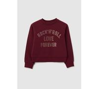 OVS, Felpa Da Bambina In Puro Cotone Rossa Regular Fit, Rosso, Taglia: 6-7