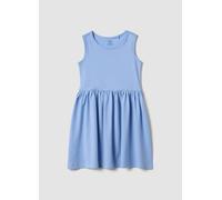 OVS KIDS, Abito Azzurro Smanicato In Puro Cotone Da Bambina Regular Fit, Azzurro, Taglia: 5-6