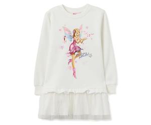 OVS Kids Abito da Bambina in Misto Cotone Bianco Regular Fit con Stampa Winx