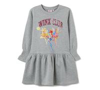 OVS Kids Abito da Bambina in Misto Cotone Grigio con Stampa Winx