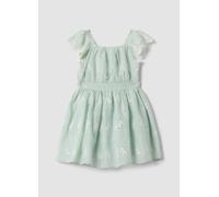 OVS KIDS, Abito Verde Traforato In Misto Viscosa E Cotone Per Bambina Regular Fit, Verde, Taglia: 6-7