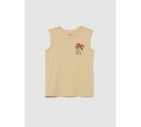 OVS KIDS, Canotta Da Bambino In Puro Cotone Beige Regular Fit, Beige, Taglia: 6-7