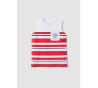 OVS KIDS, Canottiera Bianca A Righe Rosse In Puro Cotone Da Bambino Regular Fit, Multicolor, Taglia: 8-9