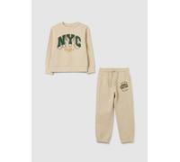 OVS KIDS, Completo Da Bambino In Puro Cotone Beige Regular Fit, Beige, Taglia: 5-6