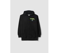 OVS KIDS, Felpa In Misto Cotone Nera Da Bambino Oversize Fit Con Stampa Pokémon, Nero, Taglia: 13-14