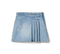 OVS Kids Gonna Denim Azzurra con Pieghe in Puro Cotone da Bambina