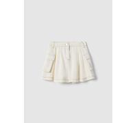 OVS KIDS, Gonna In Puro Cotone Bianca Regular Fit Con Tasche Per Bambina, Bianco, Taglia: 4-5