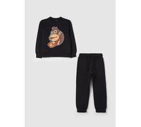OVS KIDS, Jogging Set Stampa Super Mario™ Donkey Kong, Bambino, Nero, Taglia: 5-6