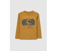 OVS KIDS, Maglietta A Maniche Lunghe Marrone Per Bambino, Beige, Taglia: 4-5