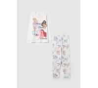 OVS KIDS, Pigiama In Cotone Bio Con Stampa Principesse, Bambina, Bianco, Taglia: 7-8