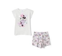OVS Kids Pigiama in Puro Cotone Bianco da Bambina Regular Fit con Minnie
