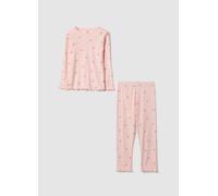 OVS KIDS, Pigiama Rosa Lungo In Cotone Organico, Bambina, Rosa, Taglia: 7-8