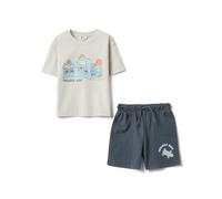 OVS KIDS Set magli shorts in puro cotone multicolor da bimbo con stampe