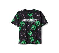 OVS Kids T-Shirt Multicolor in Puro Cotone da Bambino con Stampe Minecraft