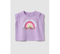 OVS KIDS, Tank Top Viola In Puro Cotone Con Stampa Arcobaleno, Bambina, Viola, Taglia: 8-9
