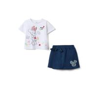 OVS Kids Vestito in Puro Cotone Multicolor da Bambina Regular Fit con Minnie