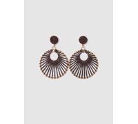 OVS , Orecchini Con Pendente A Cerchio, Donna, Marrone, Taglia: ONE SIZE