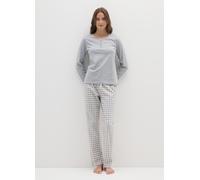 OVS, Pigiama In Misto Cotone Grigio Regular Fit, Donna, Multicolor, Taglia: XXL