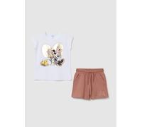 OVS, Set T-shirt Da Bambina In Puro Cotone Bianco Regular Fit Con Stampa Disney, Bianco, Taglia: 7-8