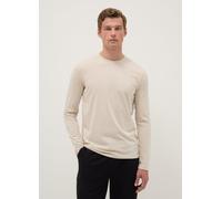 OVS, T-shirt Beige A Maniche Lunghe In Cotone Elasticizzato Regular Fit, Uomo, Beige, Taglia: S