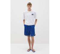 OVS, T-shirt Da Uomo In Puro Cotone Bianca Boxy Fit Con Stampa, Bianco, Taglia: L