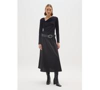 OVS, T-shirt Nera A Maniche Lunghe In Viscosa Elasticizzata, Donna, Nero, Taglia: XL