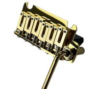 OVSAL 10.8mm Ponte Chitarra Elettrica Aspirapolvere Oro 2 Punti tremolo Ponte In Lega di Zinco Selle Blocco Piastra In Acciaio Inox Chitarra Elettrica Ponte 6 String Start