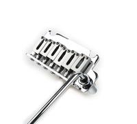 OVSAL Ponte per chitarra elettrica a 2 punti, 10,8 mm, ponte tremolo con blocco in ottone e inserti in acciaio, parti per chitarra elettrica a 6 corde, Stratocaster cromato