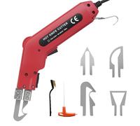 Ovshnrr 4 in 1 Taglia Polistirolo Professionale, 100W Taglierina Polistirolo Handheld Coltello Caldo Elettrico per Tessuto Per Tagliare