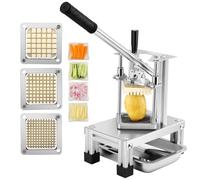 Ovshnrr Taglia Patate Fritte Professionale, Tagliapatate per Patate Fritte Tagliaverdure con Lame in Acciaio Inossidabile 304 di Dimensioni 1/4" 1/2" 3/8"e Piastra Alimenti (Kit, 1)