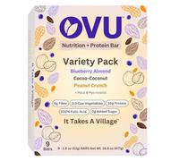 OVU Barrette proteiche e nutrizionali per sostenere la fertilità e l'equilibrio ormonale (confezione da 9 barre, confezione assortita)
