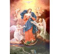 OVUNQUE PROTEGGIMI Quadro Moderno - Da Parete - Tela Canvas - Stampe Religiose - Immagine - Santo - Santa - Gesù - Madonna - (Madonna che scioglie i nodi, 30 x 40 cm)