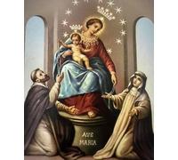 OVUNQUE PROTEGGIMI Quadro Moderno - Da Parete - Tela Canvas - Stampe Religiose - Immagine - Santo - Santa - Gesù - Madonna - (Madonna di Pompei, 30 x 40 cm)