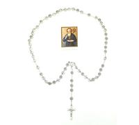 OVUNQUE PROTEGGIMI Rosario di San Benedetto da Norcia con medaglie con Preghiera di San Benedetto. Rosario cattolico. St Saint Benedict Rosary. Catholic Rosary