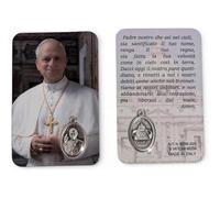 OVUNQUE PROTEGGIMI Santino Plastificato Papa Leone XIV, Immagine Preghiera Santino, Immaginette con Medaglia del Papa Robert Francis Prevost, Holy Card. (1)
