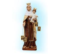 OVUNQUE PROTEGGIMI Statua della Madonna del Carmine, 30 cm, Resina, Nostra Signora del Monte Carmelo