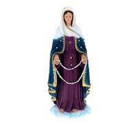 OVUNQUE PROTEGGIMI Statua Madonna delle Lacrime, Statua Religiosa in Polvere di Marmo, Decorazione Sacra, 22 cm, per interni ed esterni