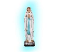 OVUNQUE PROTEGGIMI Statua Madonna di Lourdes cm 100 in resina. Statua Madonna di Lourdes 1 metro. Per interni ed esterni. Dipinta a mano. (con occhi dipinti)